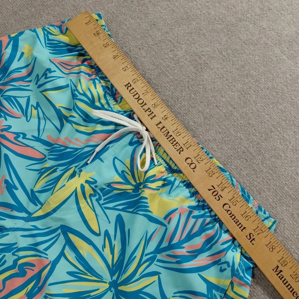O'Neill Men's XL‎ Hermosa Elastic Waist Board Shorts Trunks Blue Tropical *flaw